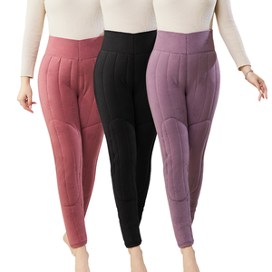 <b>Winter</b> Women's Printed High Waist Plus Size Horse Riding Full Seat Equestrian <b>Tights</b> Pockets Silicone Jodhpurs Four-Way Stretch - Product Image 1
