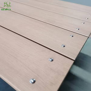 Trong Kho Ngoài Trời Vườn Chỗ Ngồi Đồ Nội Thất Không Thấm Nước Hiện Đại Patio Ăn Uống Quán Nước Nhựa Gỗ Công Viên Bãi Biển Dã Ngoại Bàn Và Ghế Bộ - Product Image 6