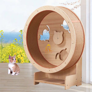 EUR PET Rueda de bicicleta de ejercicio doble <span class=keywords><strong>Michelin</strong></span> de madera ecológica para perros y gatos Uso en salón de aseo - Product Image 4