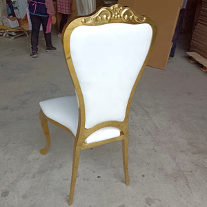 Sillas y Mesa de Comedor Apilables de Acero Inoxidable para Restaurante, Hotel, Eventos, Decoración de Bodas, Muebles de Lujo - Product Image 3