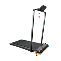 Tapis roulant électrique pliable, vitesse 1-12 km/h, moteur 0,75 CV, écran LED, capacité 110 kg, vibration de massage, marche, course, machine 3 en 1