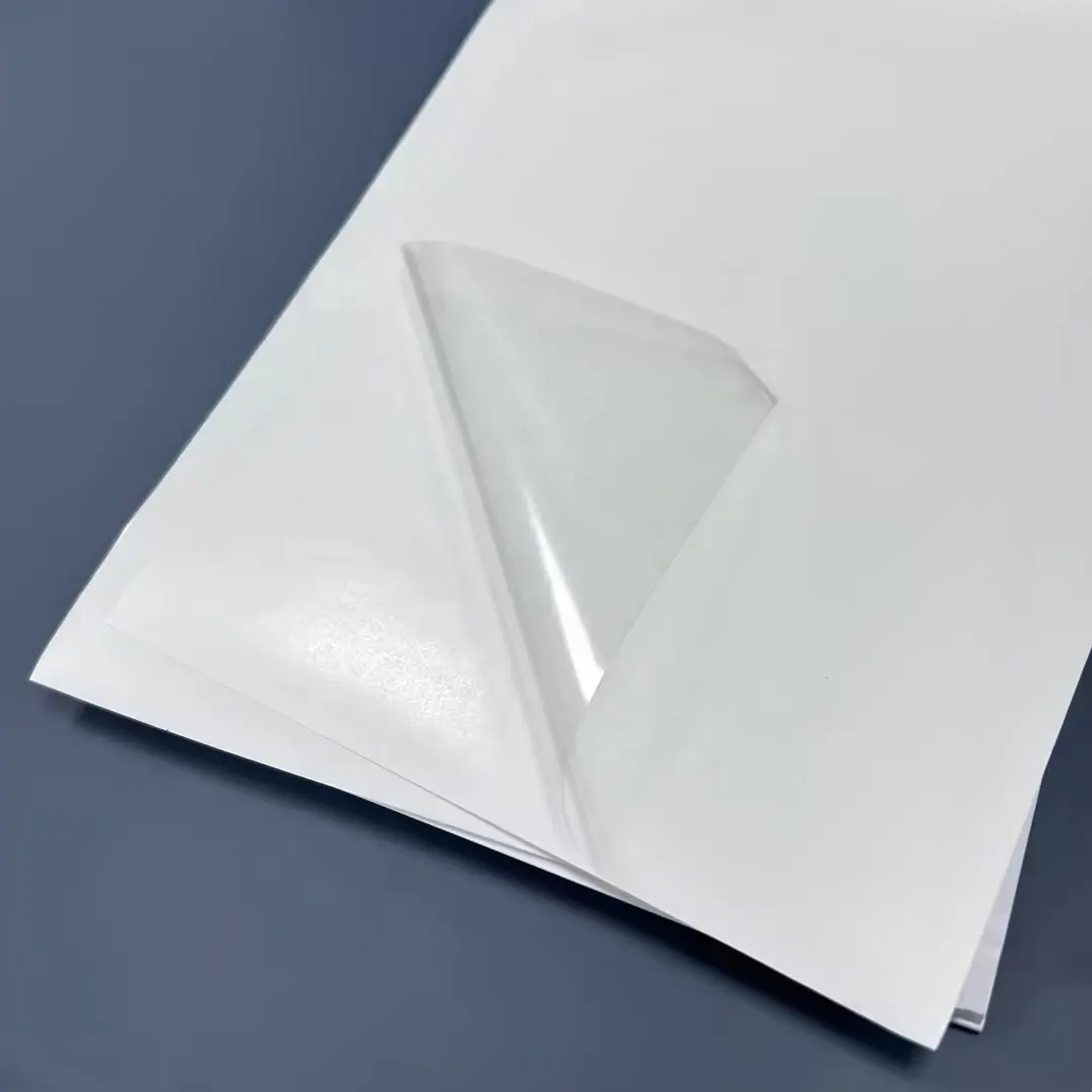 Прозрачная этикетка BOPP для лазерного принтера прозрачная самоклеящаяся наклейка этикетка рулонная Водонепроницаемая наклейка 330x487 мм лист