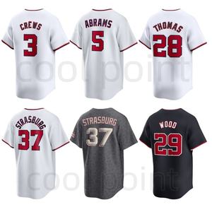 2025 beyzbol forması nakış #37 Stephen Strasburg #3 Dylan Crews #5 C.J. Abrams - Product Image 1