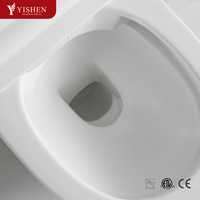 Toilettes intelligentes en céramique, articles sanitaires automatiques avec réservoir d'eau dissimulé et cuvette allongée, vente en gros