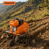 Mini Cultivadora YKX con Motor de Gasolina y Transmisión por Correa para Plantaciones de Té, Cafeterías y Aireación de Suelos Agrícolas