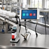 Codeur thermique à jet d'encre en ligne TIJ 12,7 mm 300 DPI pour l'impression de codes de date en lot sur sachets en plastique et emballages souples
