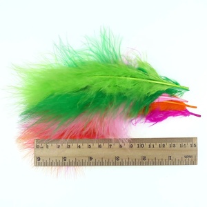 Mosca che lega la piuma di marabù di tacchino per lo Streamer Fly Jig Bugger lanoso sanguisuga mosca che lega la piuma colorante - Product Image 2