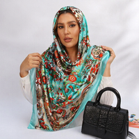 Écharpe longue en satin de soie imprimé léopard réversible, durable, vente en gros d'usine, motif personnalisé, pour femme, cheveux, cou, hijab, châle