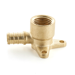 Raccordi per Tubi Idraulici in Ottone Senza Piombo, Raccordo PEX a Goccia, Gomito a Montaggio a Parete, Connettori per Tubi dell'Acqua in Rame Resistenti all'Erosione - Product Image 4