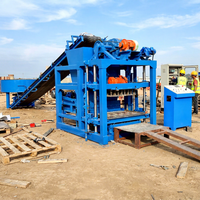 Machine à fabriquer des blocs creux entièrement automatique contrôlée par PLC QT4-25, machine à fabriquer des briques de pavage en ciment, machine à fabriquer des briques vibrantes