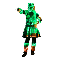 Costumes LED pour filles, robe lumineuse arc-en-ciel, tenues de rave, vêtements de fête, vêtements de danse en boîte de nuit, cosplay, anime, vêtements de danse lumineux Tron