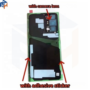 Note 20 Ultra verre arrière pour Samsung Galaxy Note20 Ultra 5G <span class=keywords><strong>N986B</strong></span> N986U batterie porte arrière panneau de couverture arrière boîtier objectif de caméra - Product Image 3