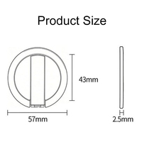 Support de téléphone portable universel en alliage d'aluminium, étanche, magnétique, fin, réglable à 180 degrés, pliable, portable, pour bureau