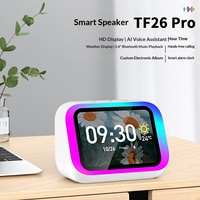 Speaker Suara AI Premium Panggilan Bebas Genggam Pemutar Musik Album Foto Digital Pengumuman Waktu Prakiraan Cuaca Alarm Pintar