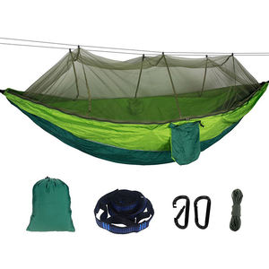 <span class=keywords><strong>Hamac</strong></span> de parachute extérieur en nylon portable avec tissu intégré et <span class=keywords><strong>moustiquaire</strong></span> en maille pour la randonnée et le camping - Product Image 3