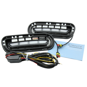 Suministro de fábrica, LED lámpara antiniebla, luz diurna LED con función de señal de giro amarilla para Kia <span class=keywords><strong>Stinger</strong></span> 2017-2020 Car DRL - Product Image 2