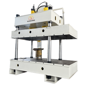 Prensa Hidráulica de Tres Vigas y Cuatro Columnas de 400T con Bomba de Motor y PLC para Prensado en Caliente de Palés de Madera y Moldeo de Materiales Compuestos - Product Image 2