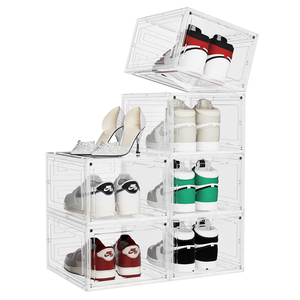 Custom Oem Advertising Gift Box Square Storage Sneakers Acrylic Display Case Transparent Cabinet Shoe Acrylic Box