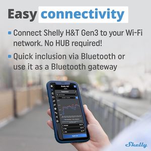 Shelly H & T <span class=keywords><strong>Bluetooth</strong></span> beyaz Wi-Fi için <span class=keywords><strong>Bluetooth</strong></span> akıllı sıcaklık nem sensörü uzaktan App kontrolü akıllı sahneler pil <span class=keywords><strong>Android</strong></span> - Product Image 4