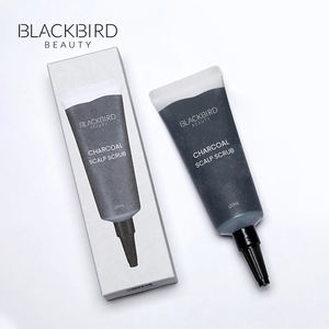 Label Pribadi Pembersih Mendalam Alami Arang Kulit Kepala Scrub Garam Laut Sampo Anti Ketombe Scrub Pengelupasan Kulit Kepala Kering Perawatan - Product Image 1