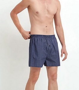 Pantaloncini Boxer intimo da <span class=keywords><strong>uomo</strong></span> personalizzati di alta qualità per <span class=keywords><strong>uomo</strong></span> <span class=keywords><strong>mutande</strong></span> maschili stampate a righe classiche in <span class=keywords><strong>cotone</strong></span> intrecciato all'ingrosso - Product Image 5