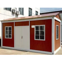 Maisons modulaires démontables à assemblage rapide avec toits en pente, adaptées aux dortoirs de chantiers de construction