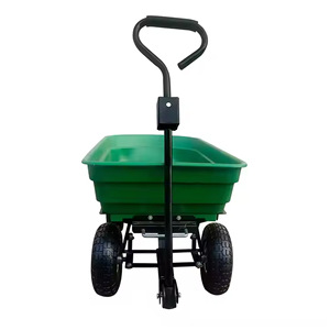 Conteneur roulant OEM à quatre roues pour manutention facile, capacité de charge 300 kg, remorque utilitaire pour tracteur de jardin et courses - Product Image 3