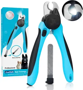 New Products Led Pet Nail Clipper with Safety Guard Nail Trimmers for Dogs and Cats