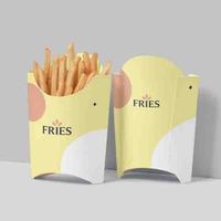 Solución Integral de Empaques Desechables Personalizados para Alimentos |   Caja para hamburguesas, cubeta para pollo, caja para papas fritas, tazas para salsa, sushi, patatas fritas