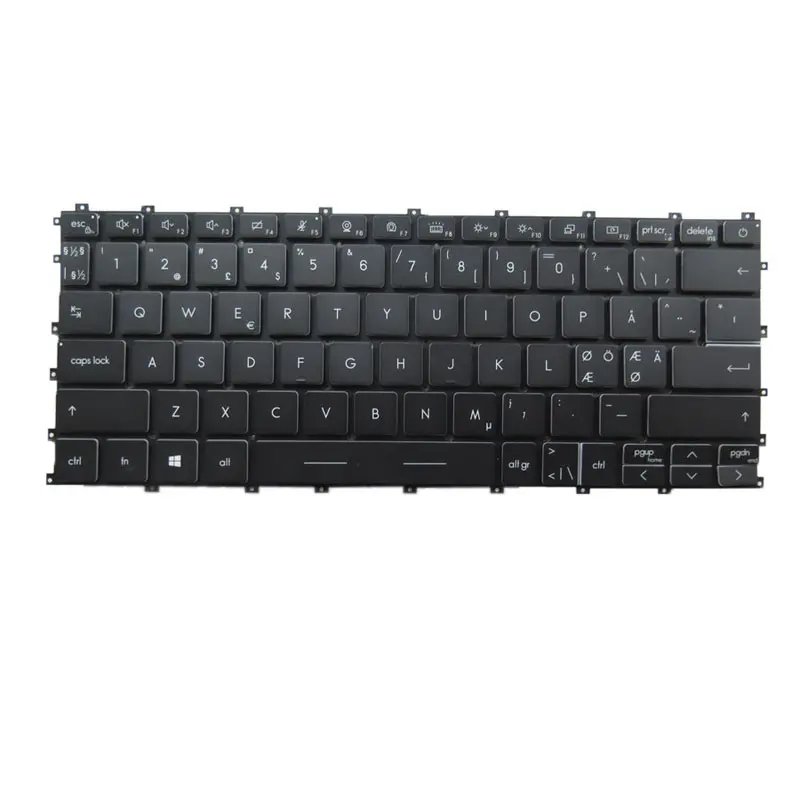 Clavier d'ordinateur portable pour MSI Summit E13 Flip Evo A11MT MS-13P2 MS-13P3 nouveau noir rétro-éclairé sans cadre NE nordique