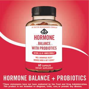 Probióticos para el Equilibrio Hormonal en Adultos, para las Ondas de Calor, Sudores Nocturnos y Control del Estado de Ánimo - Orgánicos, 60 Cápsulas - Product Image 6