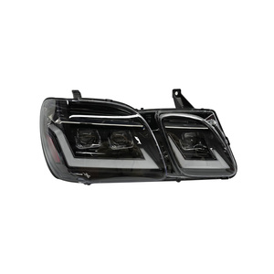 For LX470 Car <b>Lights</b> Blue 12V Headlight <b>Projector</b> With Daytime Running <b>Light</b> Automotive Accessories 12v LED Headlights for LX470 - Product Image 2