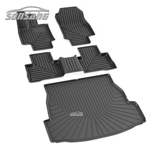 Tapis SONSANG pour Toyota RAV4 tapis de sol avant et 2nd rangée ensemble de revêtements de siège 3D ajustement personnalisé tous temps ensemble complet doublures TPE tapis de voiture - Product Image 2