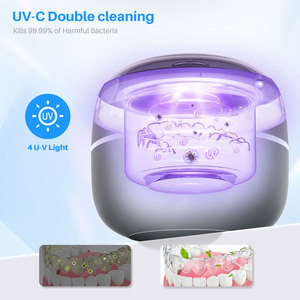 Nettoyeur à ultrasons 0,2L 45kHz avec minuterie numérique pour bijoux, prothèses dentaires, usage domestique et commercial - Product Image 3
