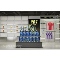 Porte-vêtements en métal personnalisé, moderne et écologique, pour boutique de sport, magasin, mobilier d'exposition