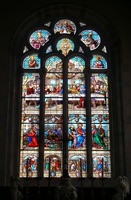 Panel de Vidrio Decorativo Laminado con Diseño de Retrato Colorido, Resistente al Agua, para Iglesia, Hotel, Villa o Eventos