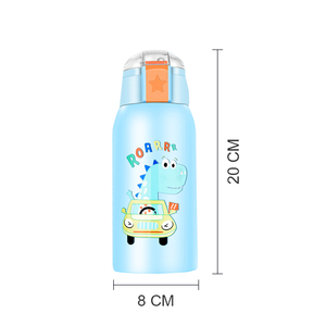 Mignon Enfants Bébé Rose 500ml En Acier Inoxydable Licorne Aspirateur Led Température Intelligente <span class=keywords><strong>Bouillotte</strong></span> pour Filles avec Transporteur - Product Image 6