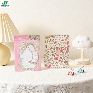 Autocollant 3D style coréen Instagram, en papier, moderne et minimaliste, pour fête <span class=keywords><strong>d</strong></span>'anniversaire <span class=keywords><strong>Alice</strong></span>, matériel de collage de cabane de rêve - Product Image 4