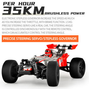 Voiture de course télécommandée 4x4 RC tout-terrain, modèle réduit 1/18, moteur brushless, haute vitesse, avec pilote simulé à l'intérieur - Product Image 3