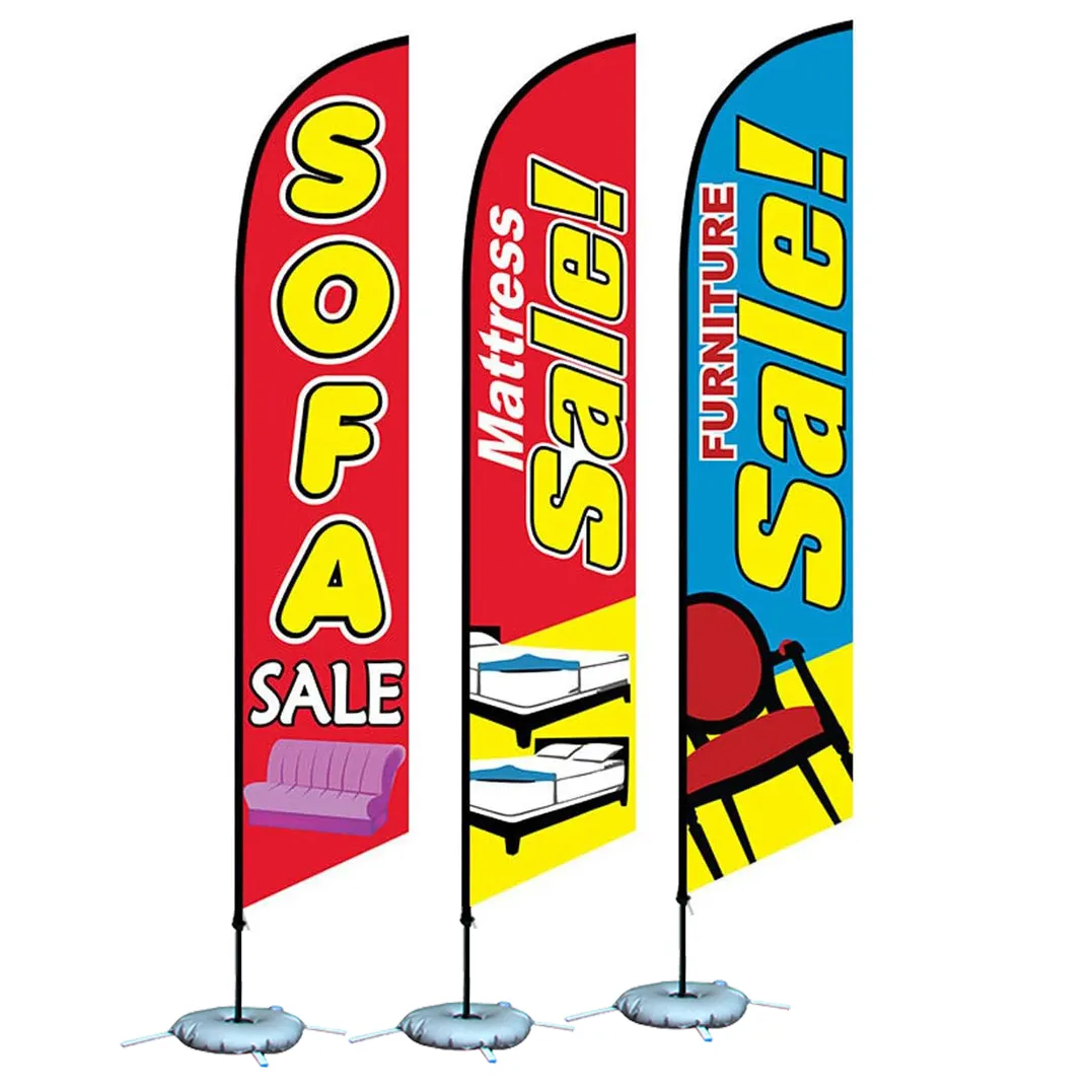 Flying Beach Flag Banner Promotional Advertising Wind Outdoor Custom Feather Flags