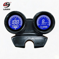 Pasokan Langsung Pabrik  Speedometer Odometer Digital Layar Semi-LCD Ganda untuk Sepeda Motor dengan Indikator Bahan Bakar dan Gigi Transmisi