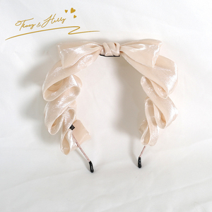 Diadema de Pelo con Hilo Estilo Lolita Japonesa de Tracy & Herry, Lindo Accesorio para el Cabello Estilo Chino, Diadema con Lazo - Product Image 3