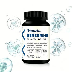 RTS Berberine HCl 1200mg Capsules végétales pour un métabolisme sain et le soutien du glucose, végétalien, <span class=keywords><strong>sans</strong></span> OGM, certifié GMP, 60 unités - Product Image 2