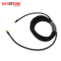 Cable Coaxial SMA Macho a SMA Hembra con Conector de Panel LMR200 para Antena WiFi, Router, Extensión Inalámbrica, 5 Metros