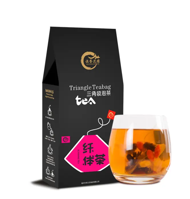 Private Label Detox Organic Rose Lotus Tea Traditional China weight loss slimming detox Slim body tea for losing weight