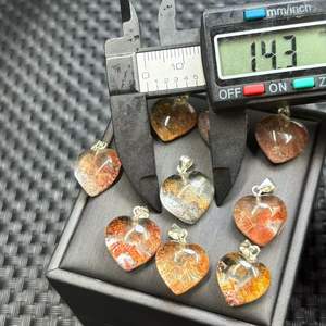 Ciondolo a Cuore in Quarzo da Giardino in Cristallo Polacco S925 Argento per Guarigione Energetica Spirituale, Oltre 10 Anni di Esperienza, Ideale come Souvenir - Product Image 4