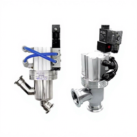 Válvula de Ángulo Manual KF de Acero Inoxidable 304, Tipo T, con Sello de PTFE, Profesional
