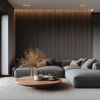 Équipement de studio moderne pour stades, lames décoratives murales en fibre de polyester, lames acoustiques pour murs d'hôtels, appartements, écoles