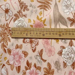 Изумительный цветочный дизайн, моющаяся хлопковая ткань с хорошей текстурой и тигром для украшения дома, платье - Product Image 5