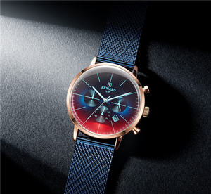 REWARD RD82004 Reloj Deportivo Cronógrafo de Moda Empresarial de Acero Inoxidable Unisex, Reloj de Pulsera de Cuarzo Resistente al Agua de 24 Horas - Product Image 2